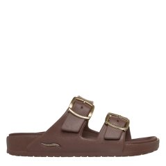 Skechers Womens Flat Sandals Chocolate