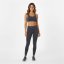 USA Pro UP Seamless Crop Sports Bra Shark Grey