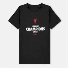 Nike Liverpool League Champions T-Shirt Juniors Black/Red