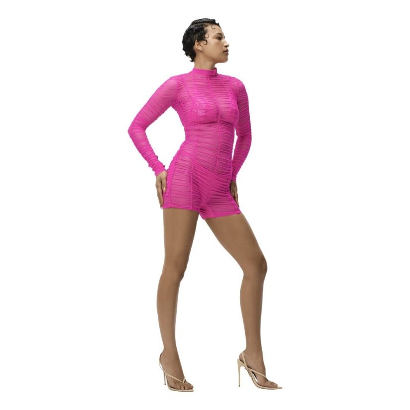 adidas x IVY PARK Mesh Romper Womens Pink
