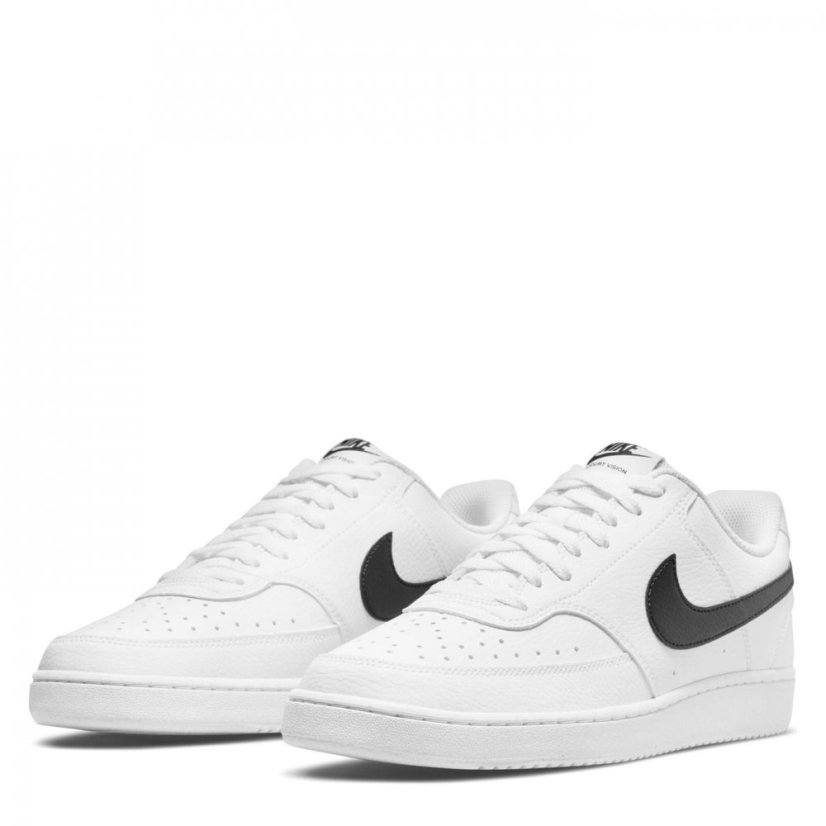 Nike Court Vision Low Trainers Mens White/Black