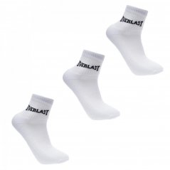 Everlast Quarter Socks 3 Pack Mens White