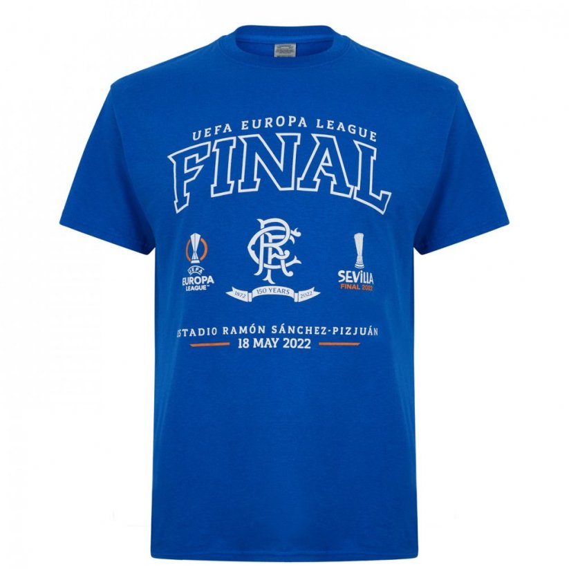 Castore Rangers Europa League Final T-Shirt Blue