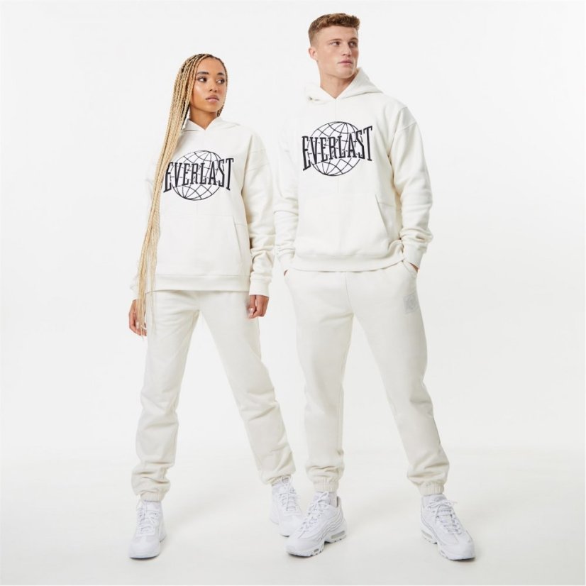 Everlast Contrast Hoodie Off White