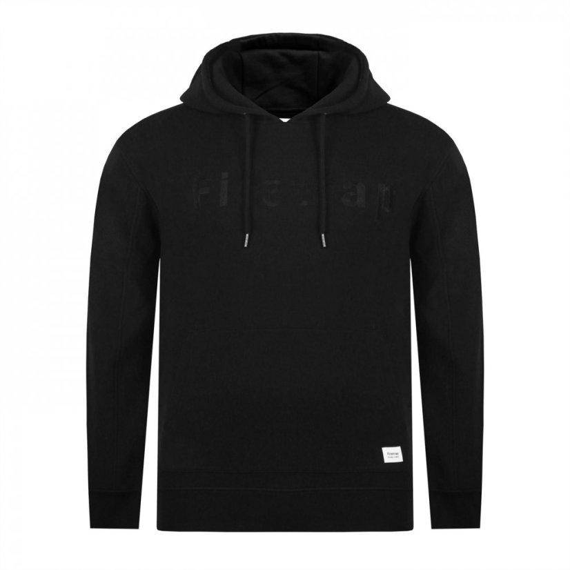 Firetrap Mens Graphic Fleece Hoodie Black