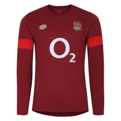 Umbro England Rugby Training Long Sleeve Jersey – Official Performance Wear Tibetan Red