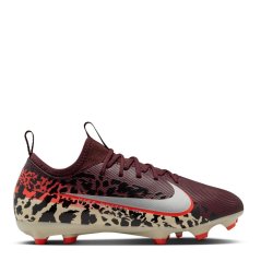 Nike Zoom Mercurial Vapor 16 Juniors Firm Ground Football Boots Burgundy/Print
