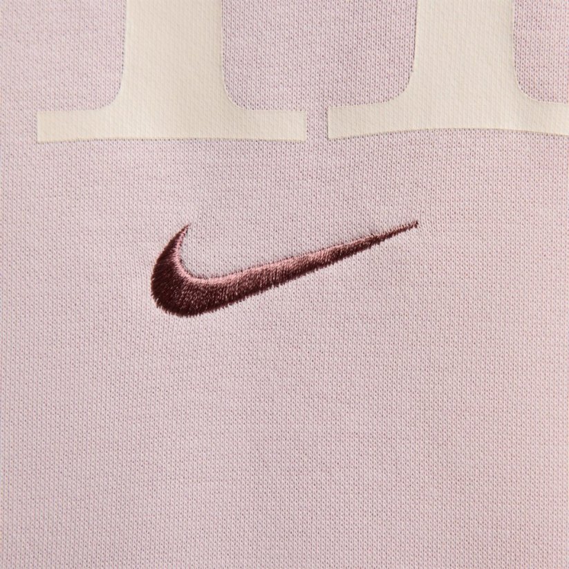 Nike Sportswear Phoenix Fleece Women's Oversized Logo Crew Neck Platinum Violet