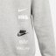 Nike Club Fleece+ Men's Brushed-Back Crew Grey Heather