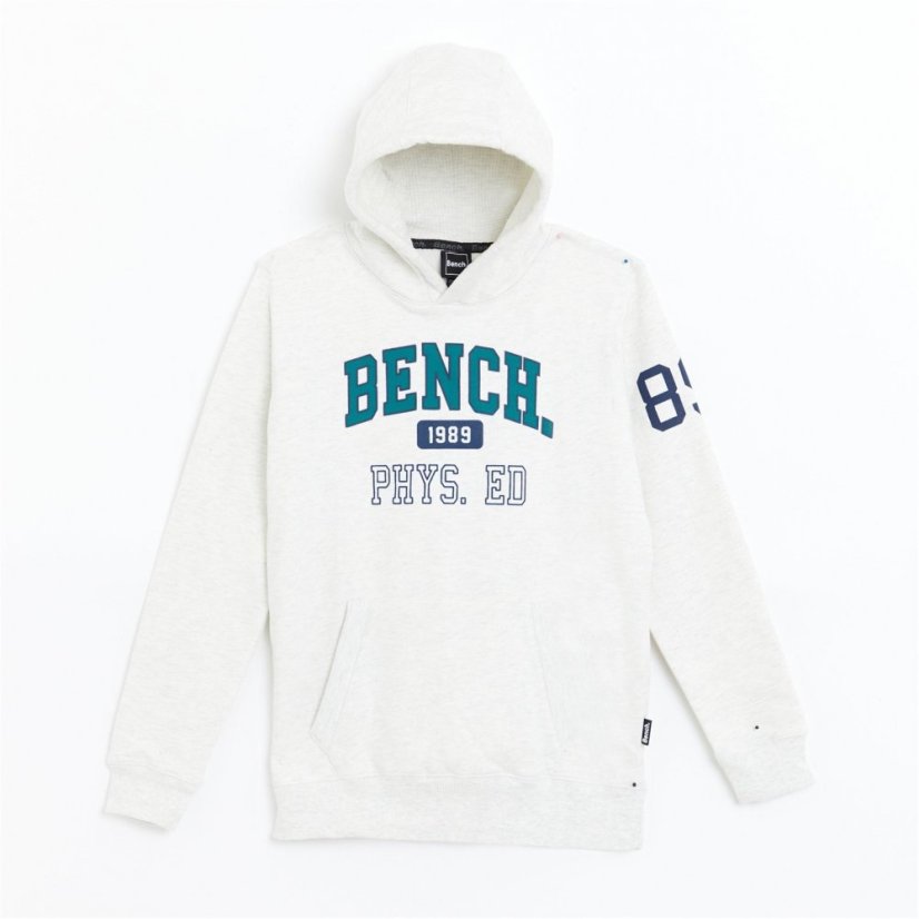 Bench Boys Varsity Logo Hooded Tracksuit Ecru