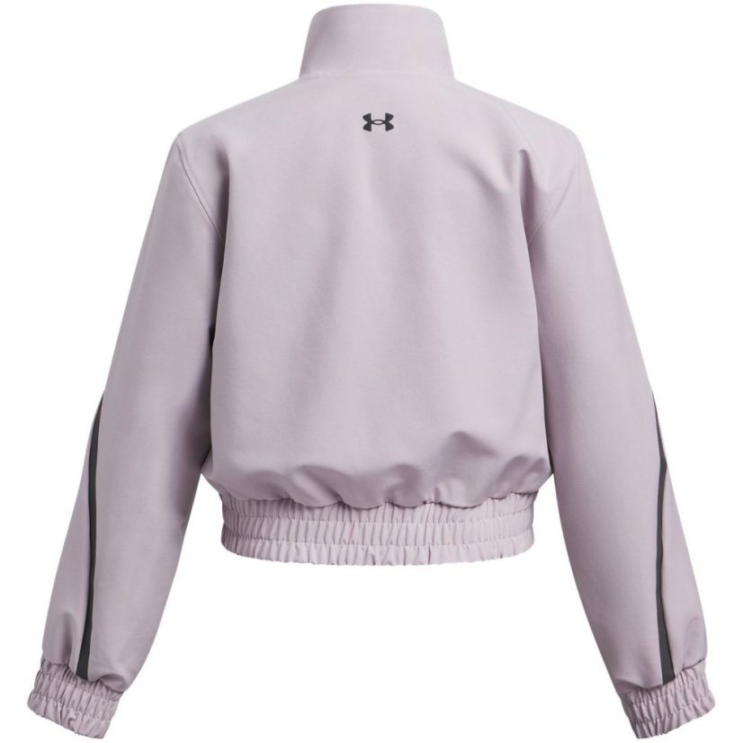Under Armour Kids' Unstoppable Cropped Moisture-Wicking Performance Training Jacket Gray