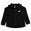 Puma Zipped Hooded Jacket Juniors Black/White