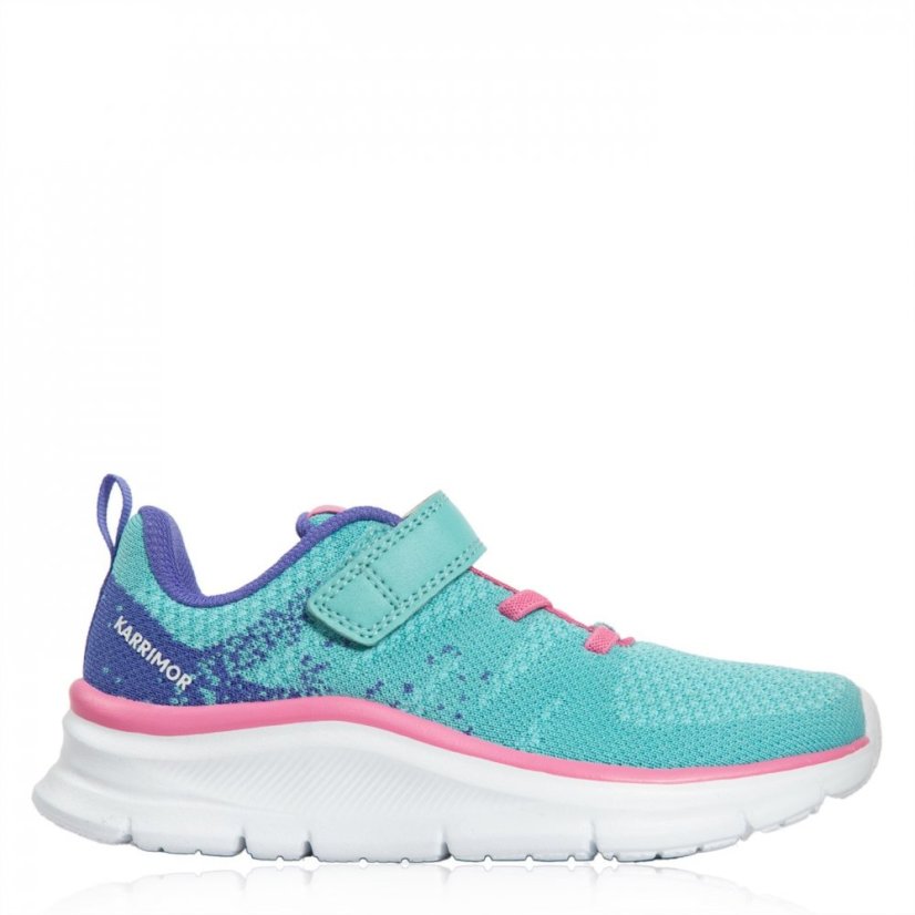 Karrimor Duma 6 Girls Running Shoes Teal/Pink