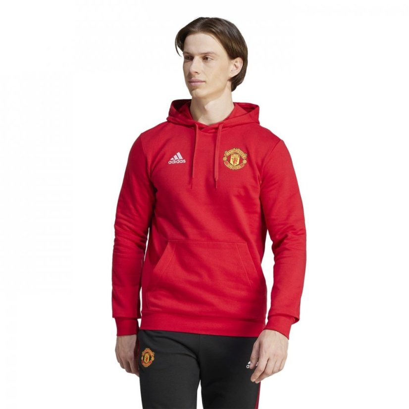 adidas MUFC DNA Hoodie Mufc Red