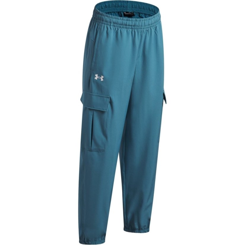 Under Armour UA Rival Woven Girls Cargo Pants Blue/White