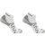 Salomon Hornet Quarter 2 Pack Running Socks Womens White/Grey