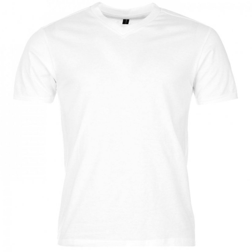 Donnay Three Pack V Neck pánske tričko White