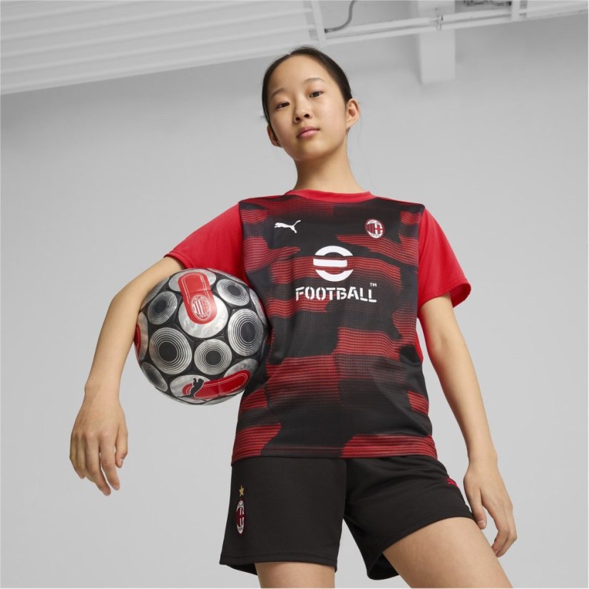 Puma AC Milan Pre-Match Shirt 2024 2025 Juniors Red