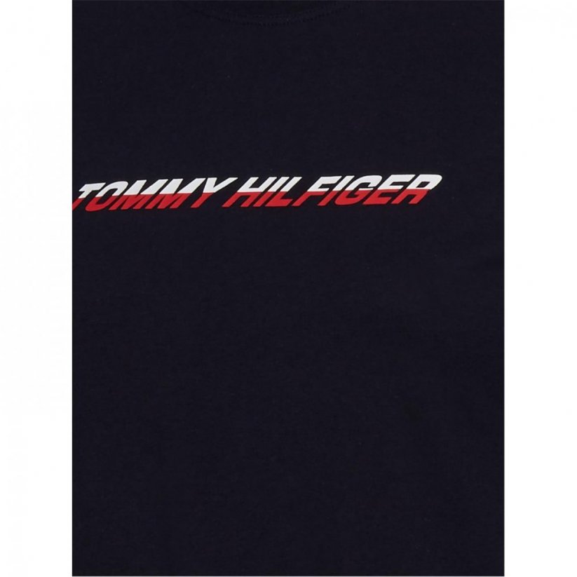 Tommy Sport Cut Graphic Crewneck T-shirt Desert Sky