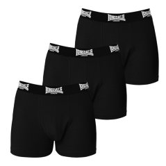 Lonsdale 3 Pack Trunk Shorts Junior Boys Black