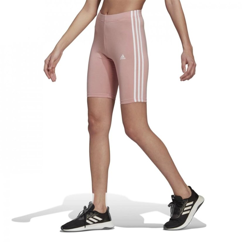 adidas Essential 3 Stripe Shorts Womens Light Pink