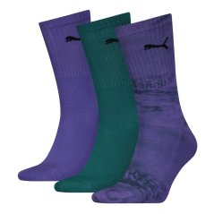 Puma Crew Sock 3P 99 Purple Combo