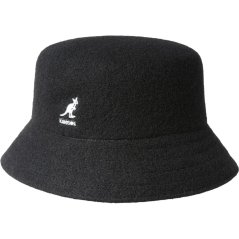 KANGOL Wool Lahinch Seamless Knitted Bucket Hat Black