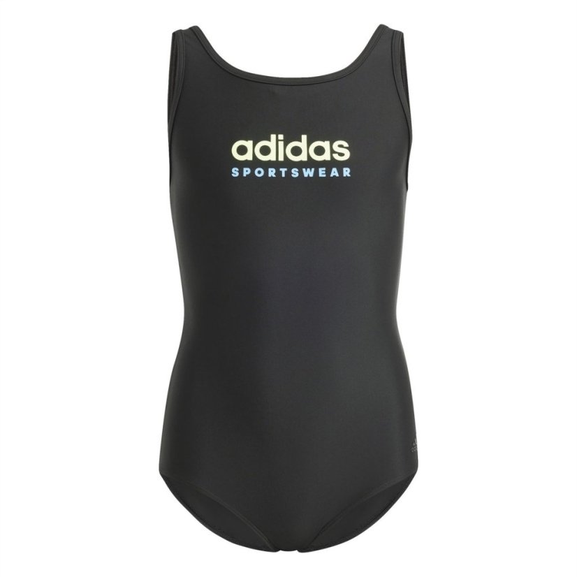 adidas Sportswear U-Back Swimsuit Girls Black/Green