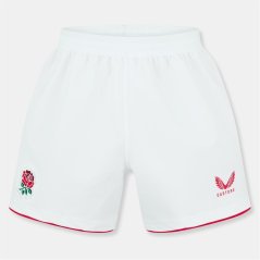 Castore England Home Shorts 2025 Adults White/Red