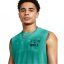 Under Armour Rock Rival Tank Top Mens Neptune