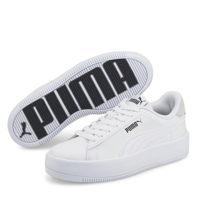 Puma Lily Platform L Wns Trainers Womens White/Black