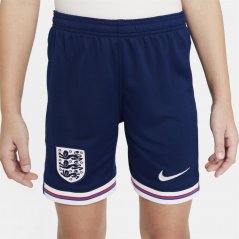 Nike England Home Shorts 2024 Juniors Blue