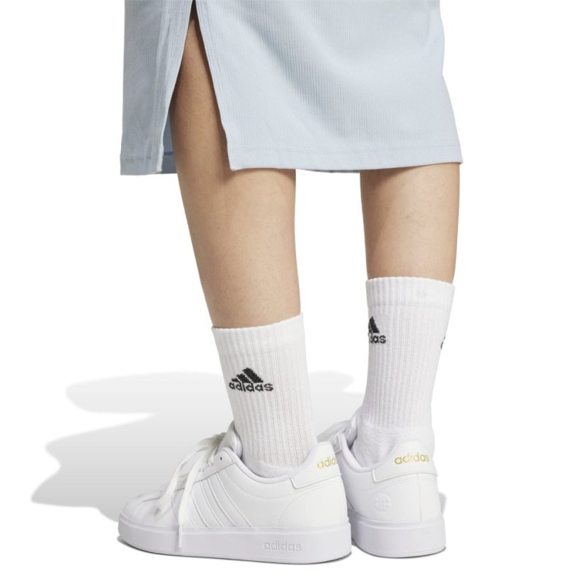 adidas ALL SZN Rib Fitted Midi Dress Wonder Blue