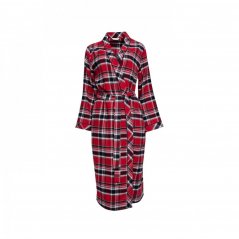 Cyberjammies Windsor Super Cosy Check Dressing Gown Red Check