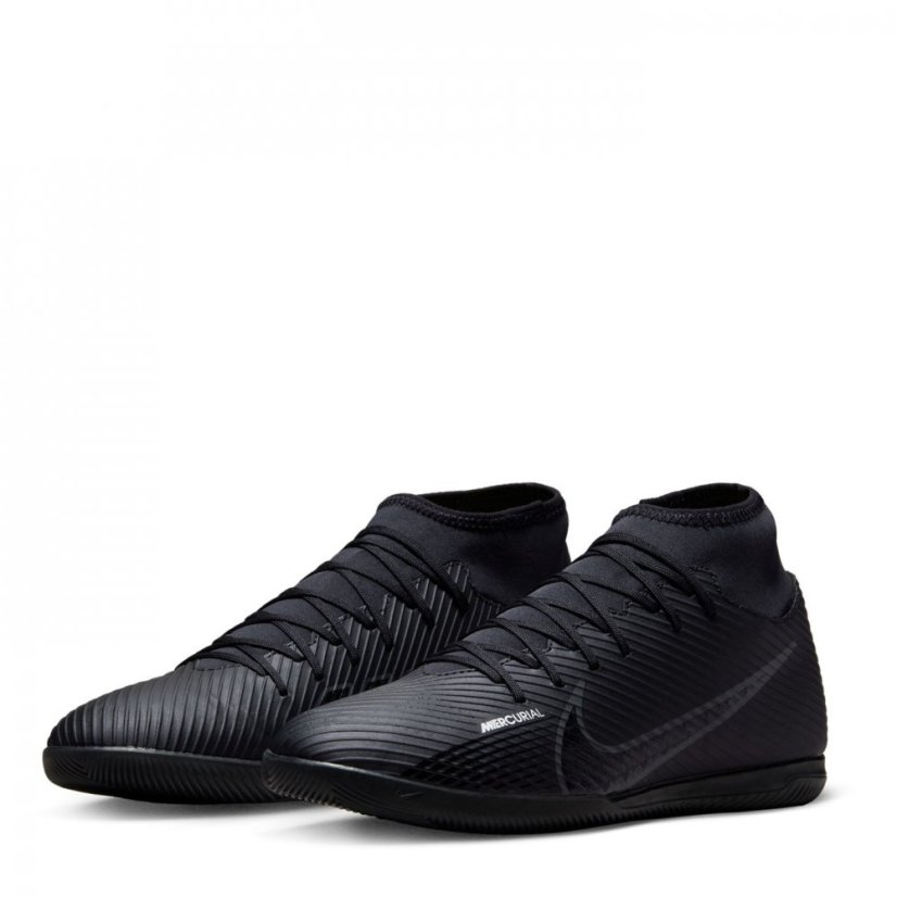 Nike Mercurial Superfly Club Indoor Football Trainers Blk/Grey/White
