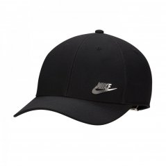 Nike Dri-FIT Club Structured Metal Logo Cap Black/MetSlv