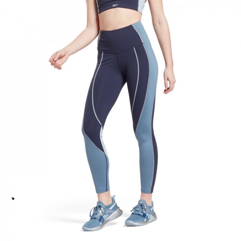Reebok Lux High Rise Tights Womens Vector Navy