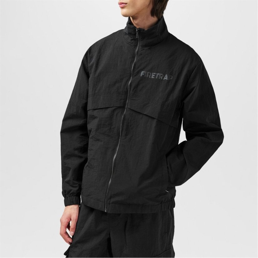 Firetrap Mens Zip Tracksuit Black