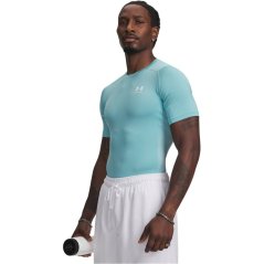 Under Armour HeatGear® Short Sleeve Mens Blue Haze/White