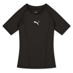 Puma Puma Liga Baselayer Tee Ss Jr Top Unisex Kids Puma Black