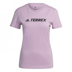 adidas Terrex Classic Logo dámske tričko Bliss Lilac