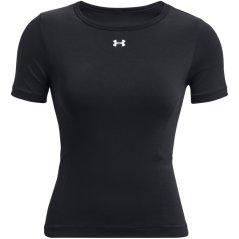 Under Armour Women's Vanish Seamless Short-Sleeve Performance Gym Top Black